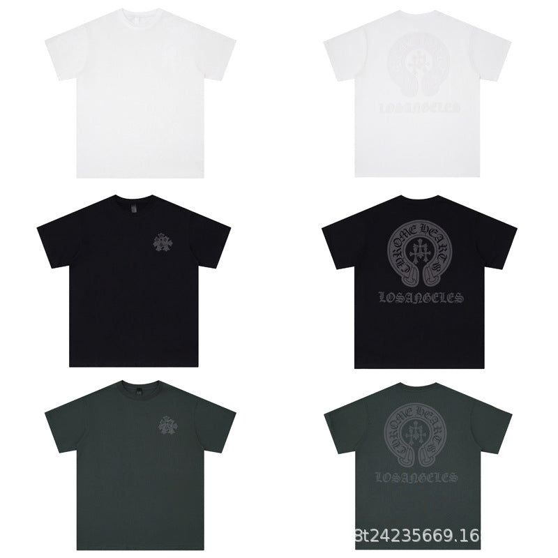 Chrome Hearts Multi‑Cross Graphic Oversized Tee Streetwear Unisex
