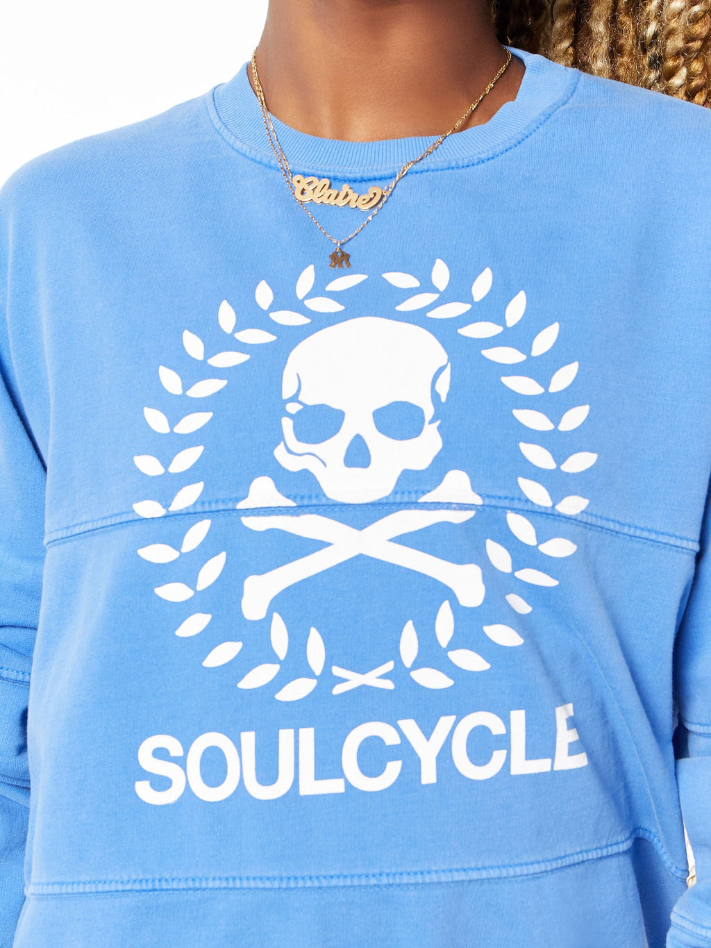 DEREK SWEATSHIRT CREST BLUE