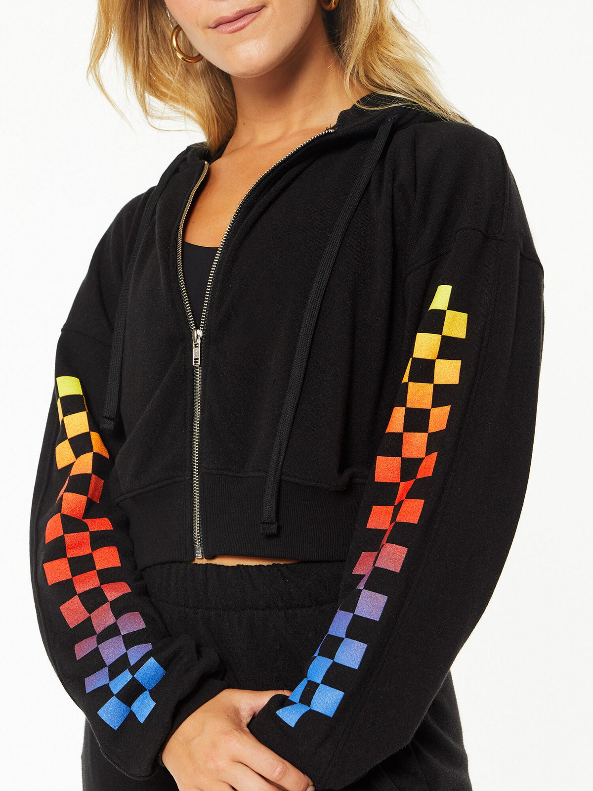 ZIP CROP HOODIE