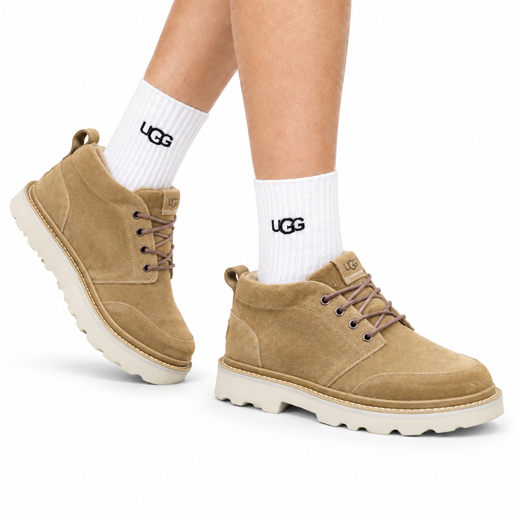 UGG Sand Suede Lace-Up Casual Shoes