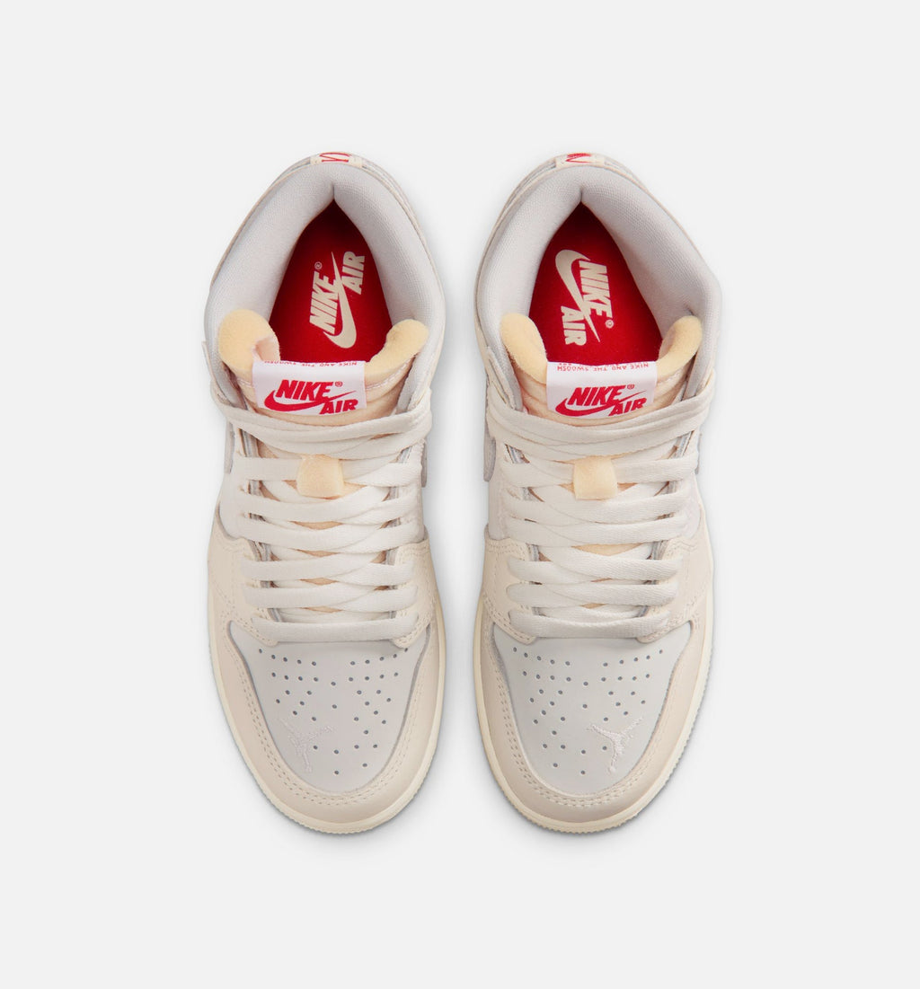 Air Jordan 1 Retro High OG Sail Grade School Shoes - Sail University Red Pale Ivory Coconut Milk Phantom