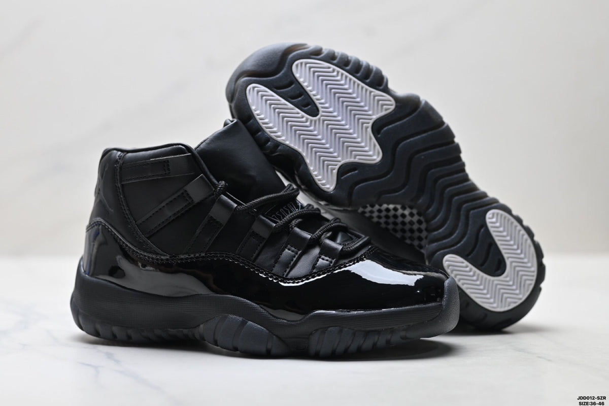 Air Jordan 11 Retro Triple Black Unisex Sneakers Style 22