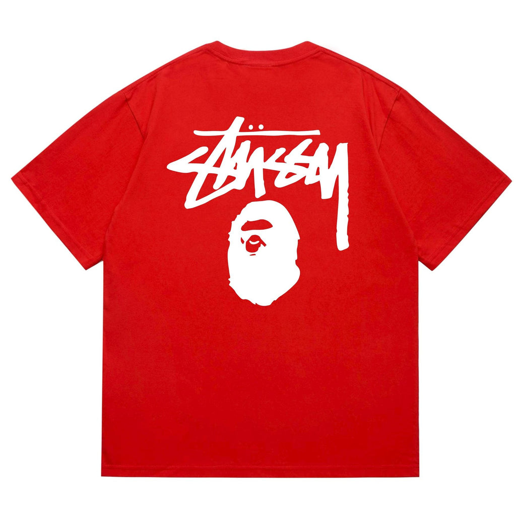 BAPE Stussy-Style Ape Graphic T-Shirt