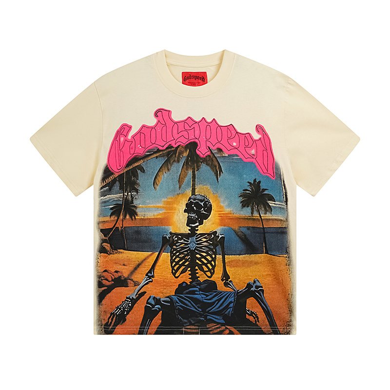 Godspeed Skeleton Beach Graphic Short-Sleeve T-Shirt