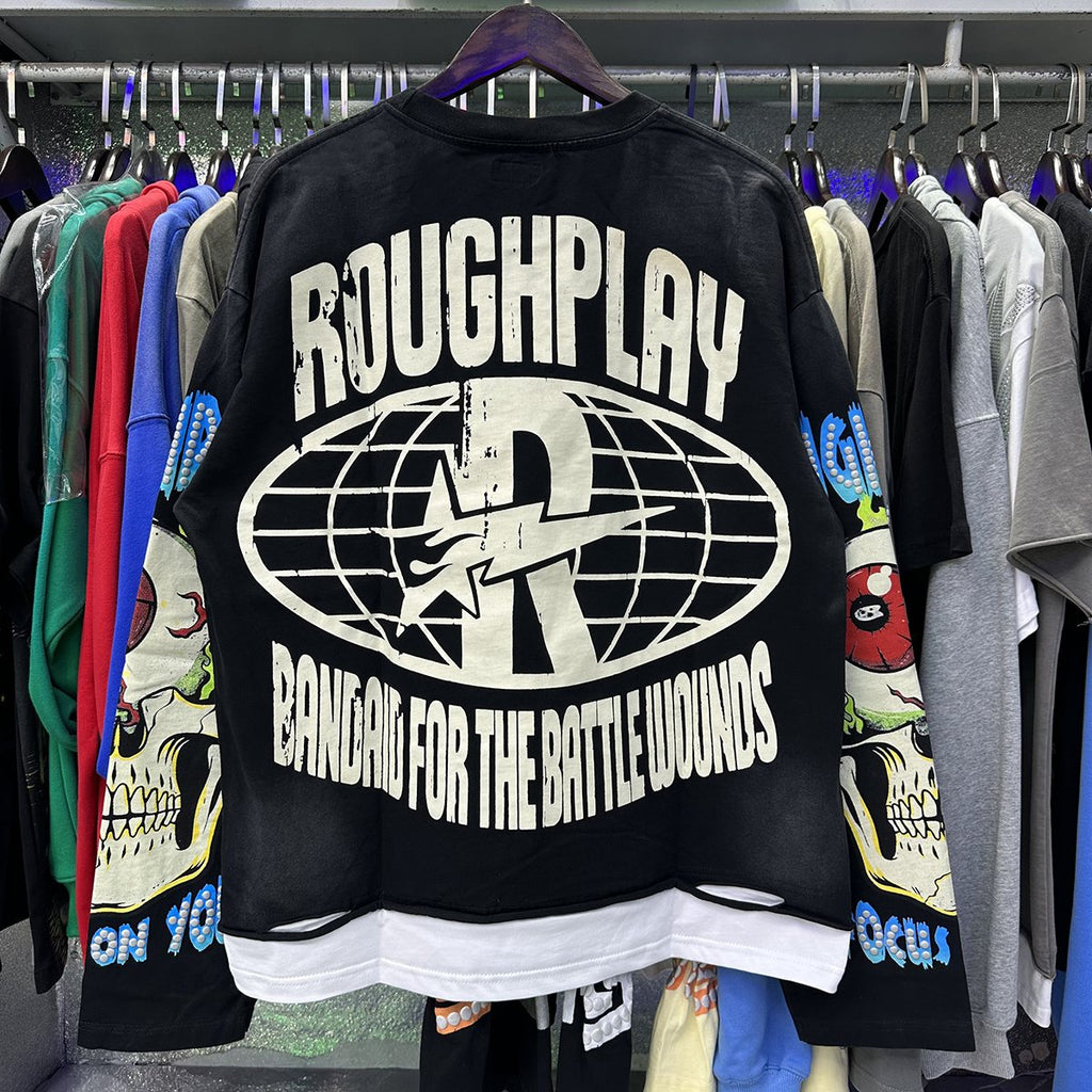 Rough Play Rock Graphic Long-Sleeve T-Shirt