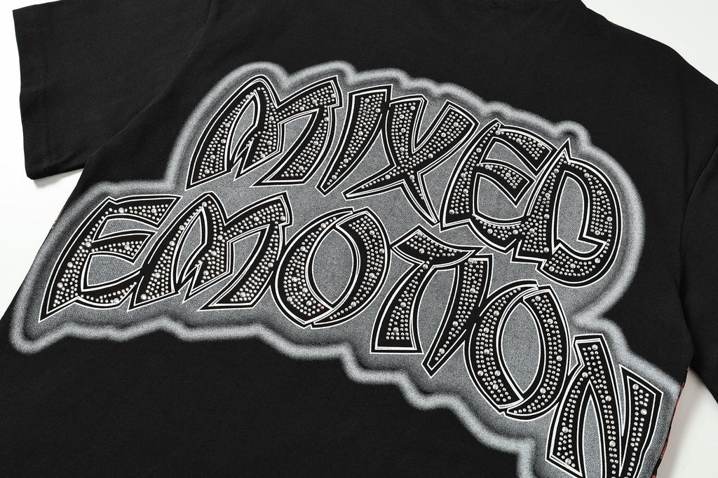 MIXED EMOTION Heat-Pressed Graphic T-Shirt