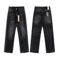 Ksubi Black Washed Straight-Leg Jeans