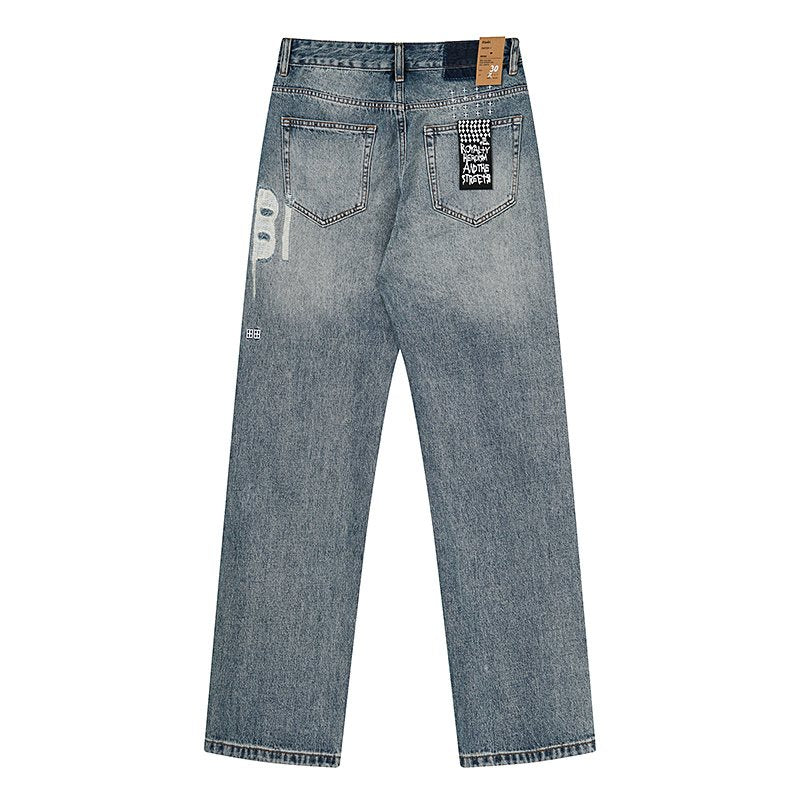 Ksubi Light Blue Straight-Leg Jeans