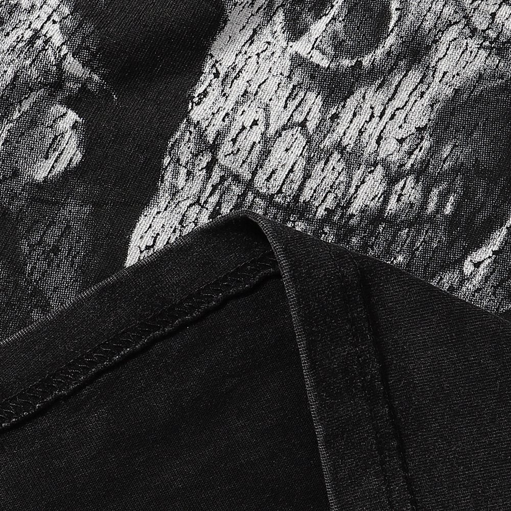 MAJESTIK Death Chain Skull Graphic T-Shirt