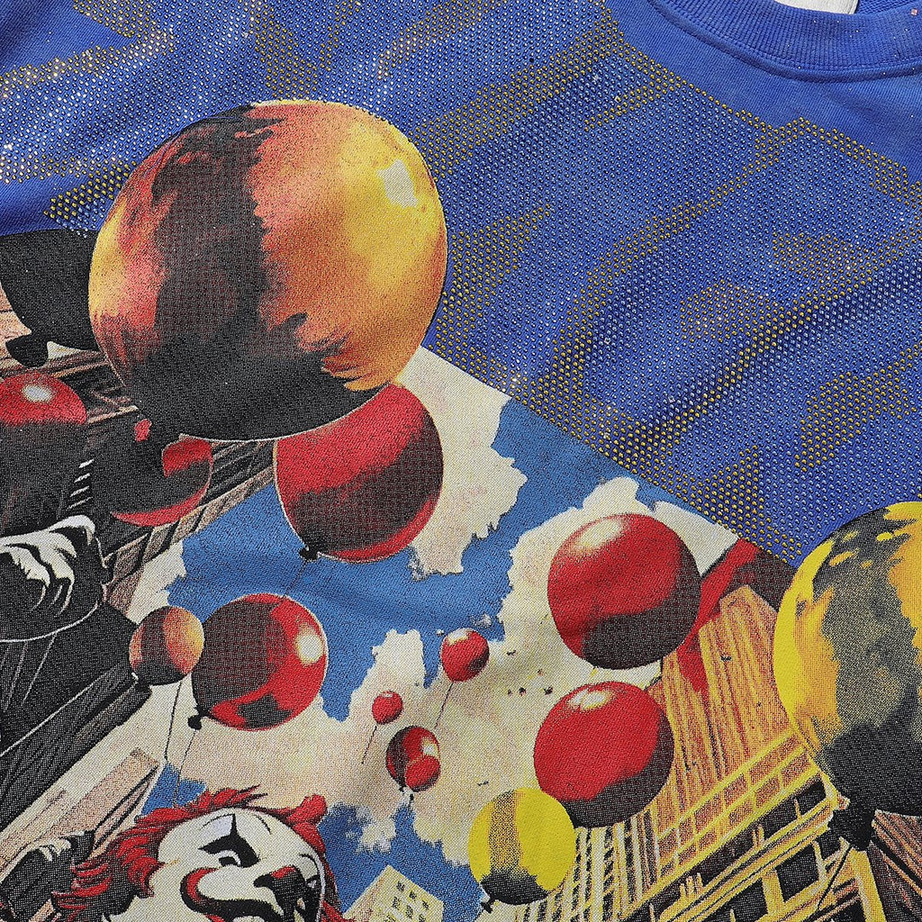 BKYS Revival Clown Balloon Rhinestone Graphic T-Shirt