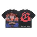 Godspeed Washed Black Car & Palm Graphic T-Shirt