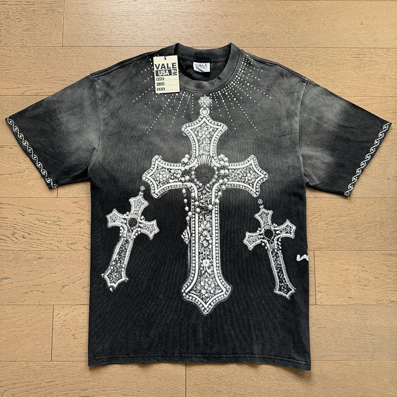 VALE USA Cross Graphic Short-Sleeve T-Shirt