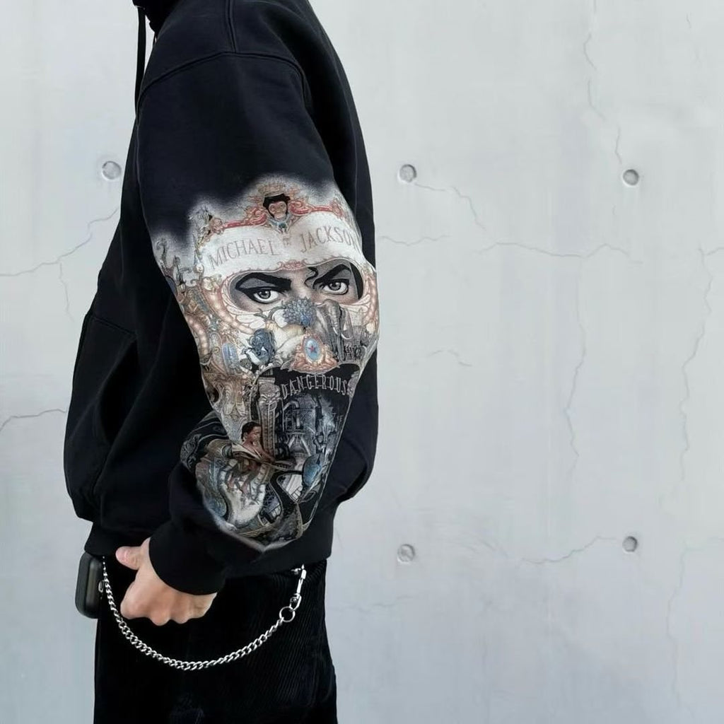Supreme Sleeve Graphic Zip Hoodie