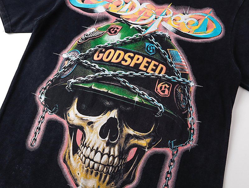Godspeed Out of Many One Skull Graphic T-Shirt