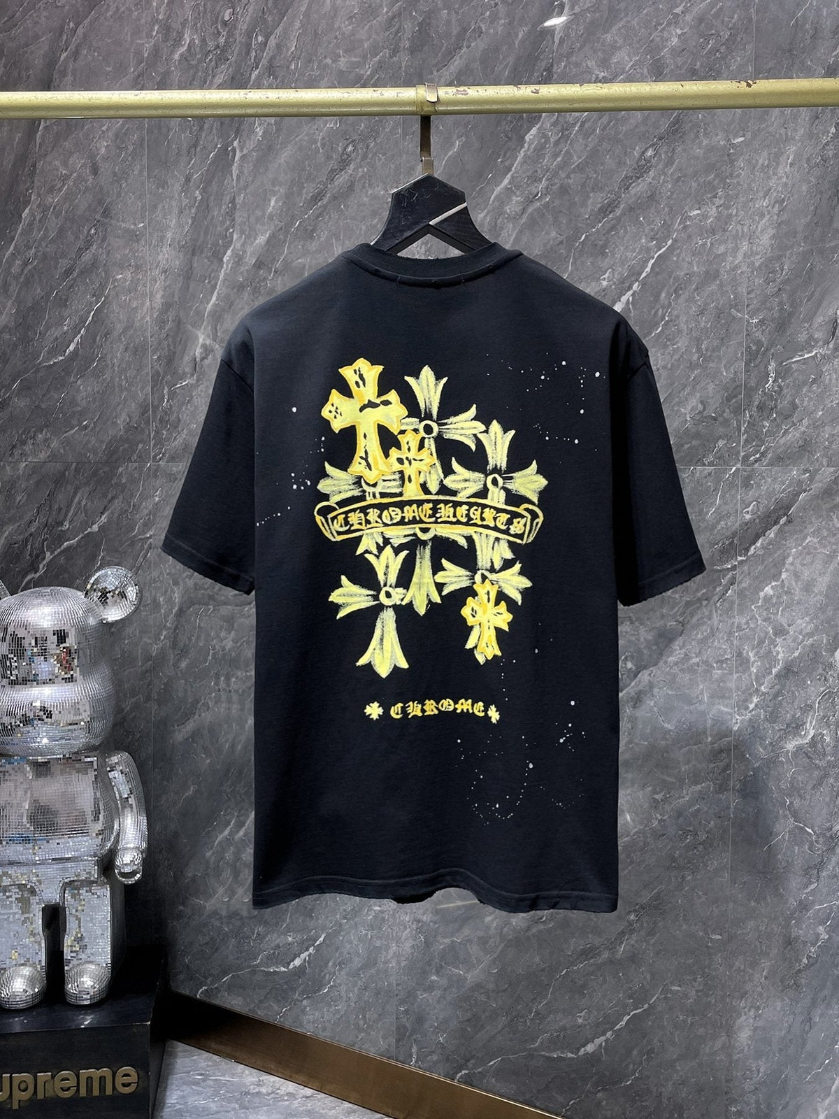 Chrome Hearts Cross Graffiti Graphic T-Shirt