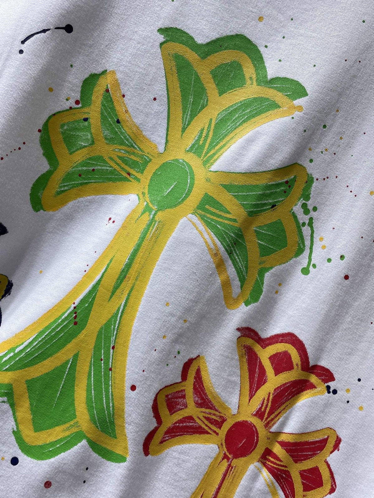 Chrome Hearts Cross Graffiti Graphic T-Shirt