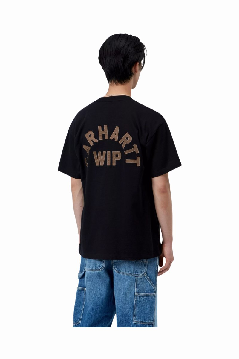 CARHARTT WIP ARCH SCRIPT T-SHIRT Black / H Brown