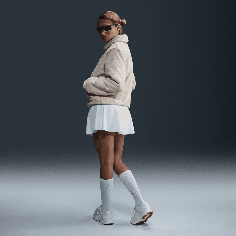 Wmns Nike Sportswear Essential Loose Printed Faux Fur Jacket