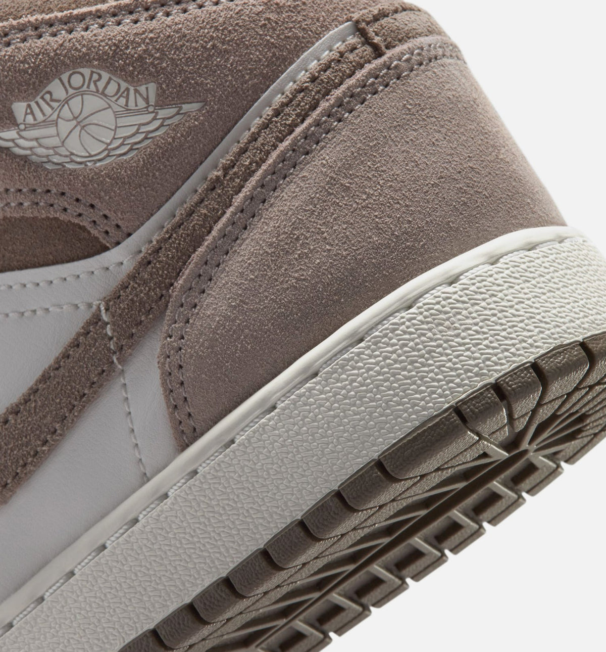 Air Jordan 1 Mid | Big Kids' Lifestyle Shoe | Enigma Stone/Olive Grey/Summit White