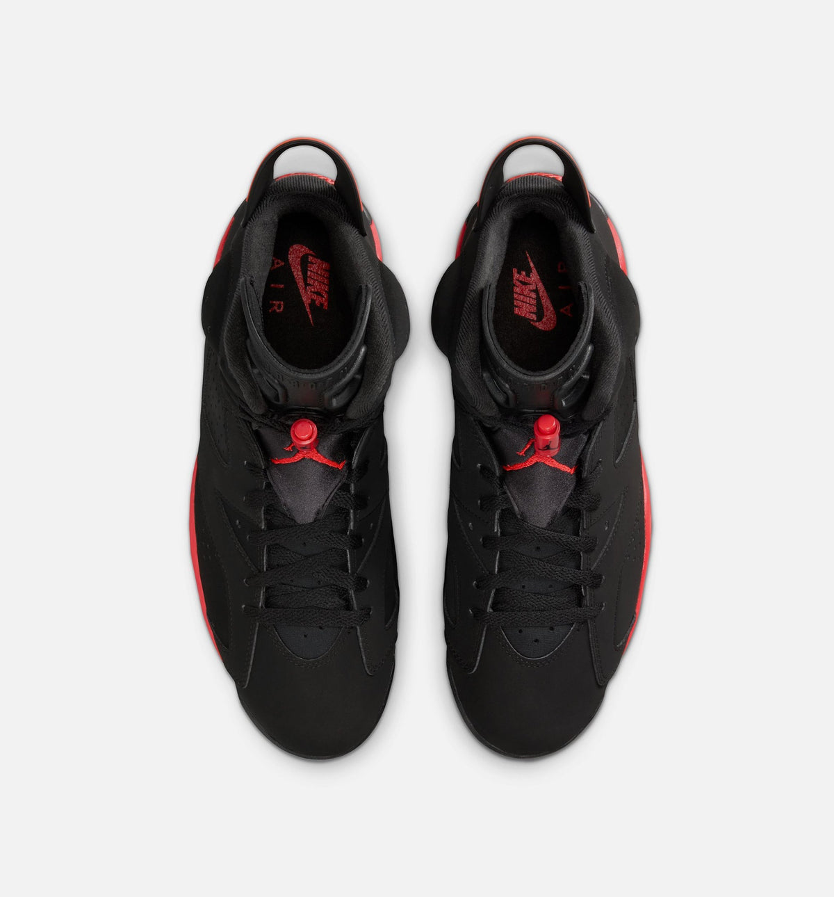 Air Jordan 6 Retro Infrared Men's Sneakers - Black/Light Crimson