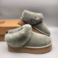 Green Chunky Sole Suede Slip-On Loafers — New Arrival | In Stock