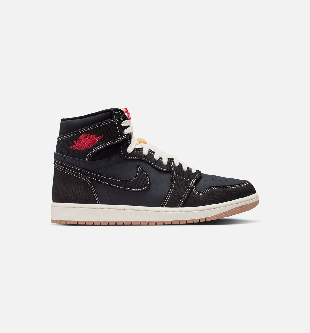 Air Jordan 1 Retro High OG Mens Lifestyle Shoe - Black/University Red/Sail/Gum Medium Brown
