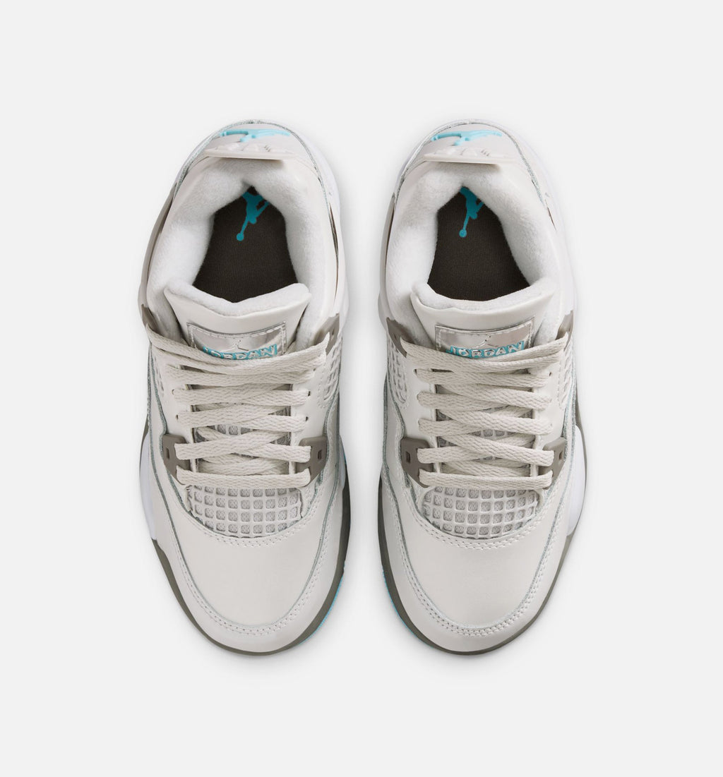 Air Jordan 4 Retro Blue Chill Preschool Lifestyle Shoe – Photon Dust/Blue Chill/Flat Pewter/White/Blue Tint