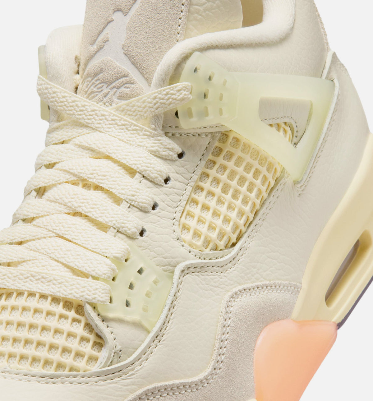 Air Jordan 4 Retro Birds of Paradise Women's Lifestyle Shoes - Coconut Milk/Metallic Gold/Muslin/Bright Mango/Sundial/Black