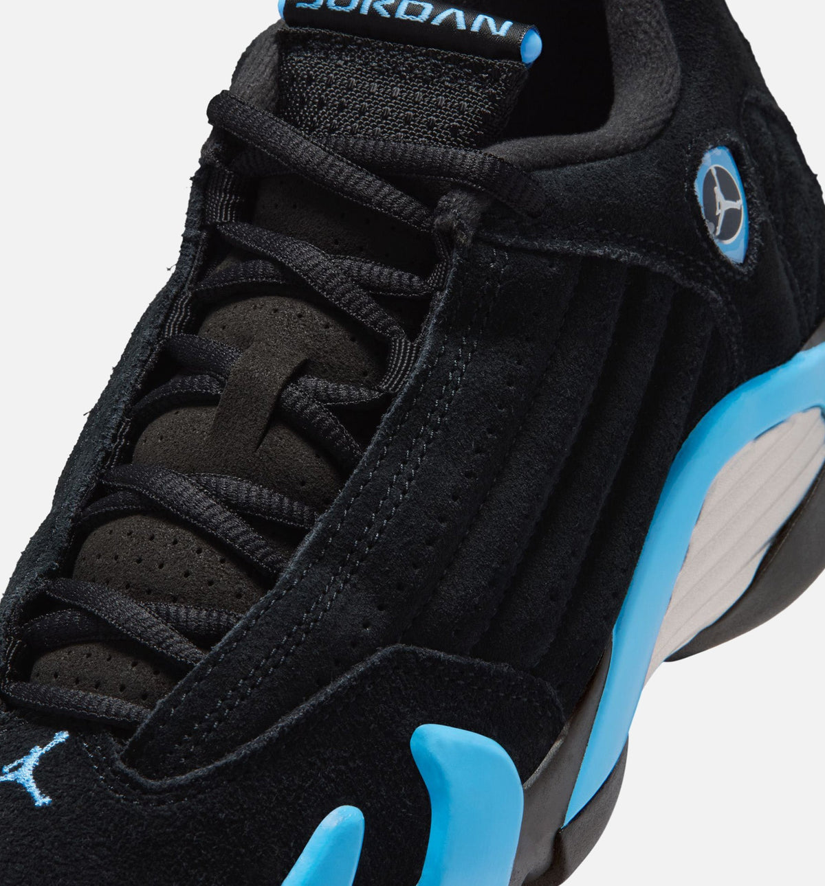 Air Jordan 14 Retro Black University Blue Big Kids' Lifestyle Shoes - Black/White/University Blue