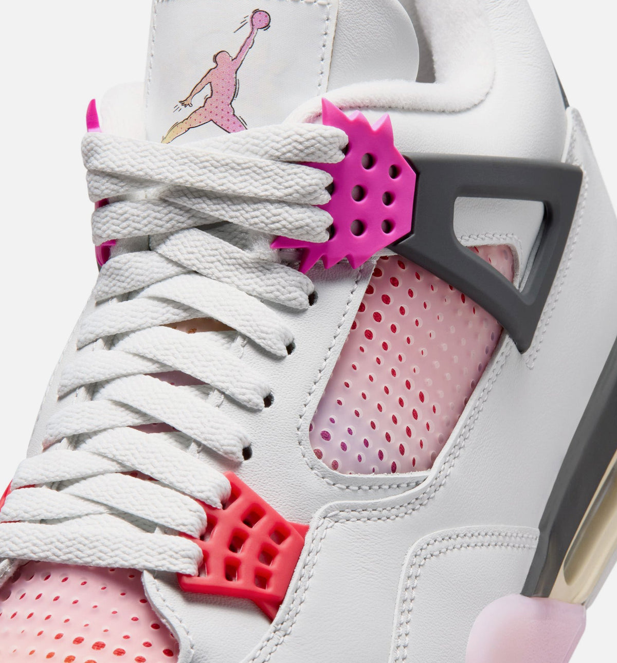 Air Jordan 4 Retro "Comic" Men's Shoe – Off White/Fire Pink/Anthracite