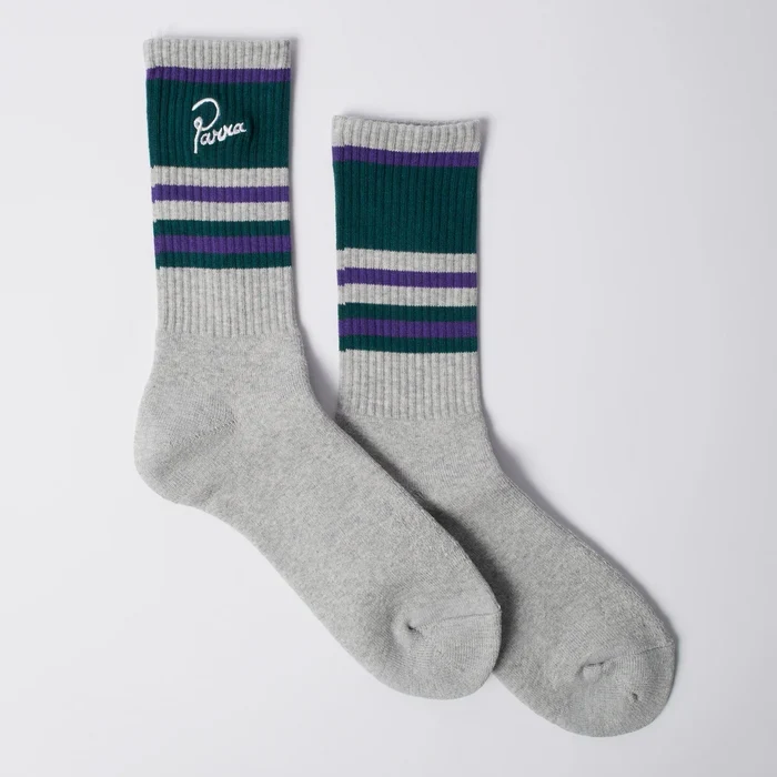By Parra Signature Striped Crew Socks