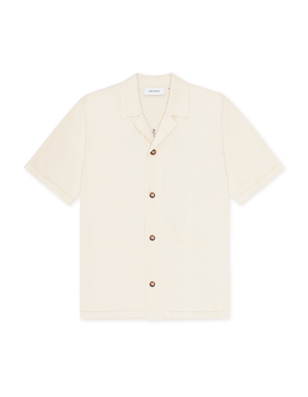 Les Deux Emmett Globe Knitted Short Sleeve Shirt