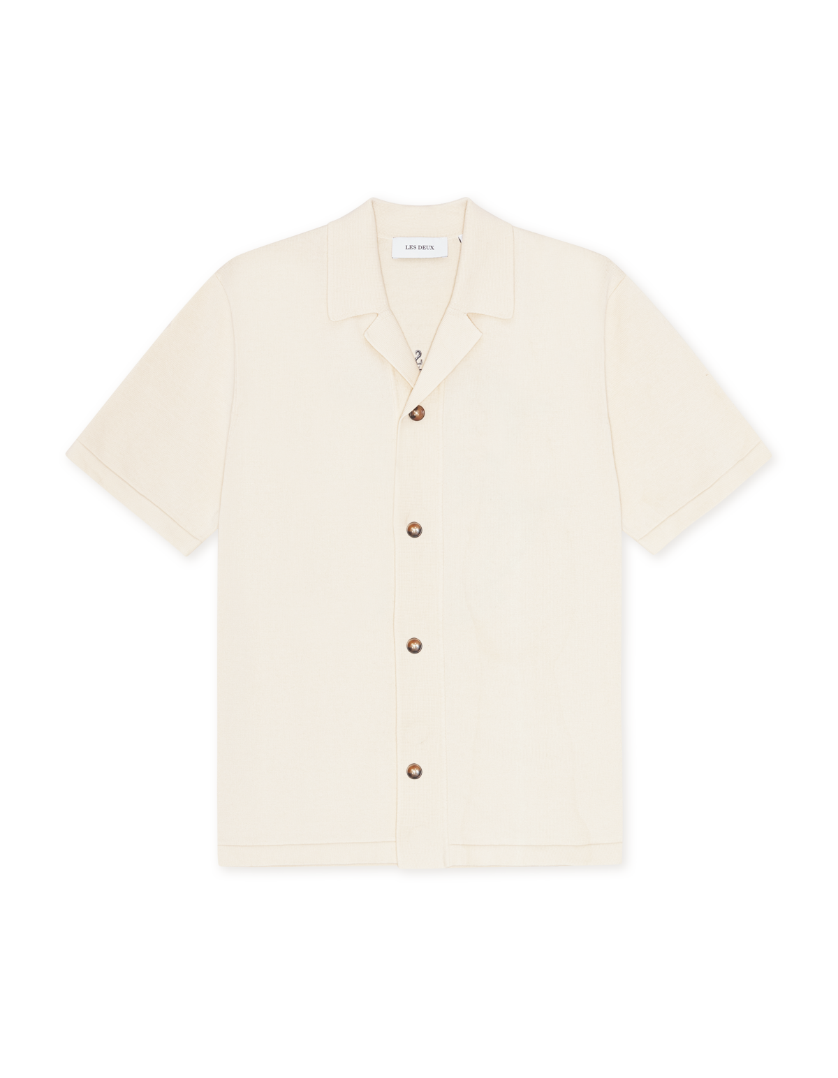 Les Deux Emmett Globe Knitted Short Sleeve Shirt