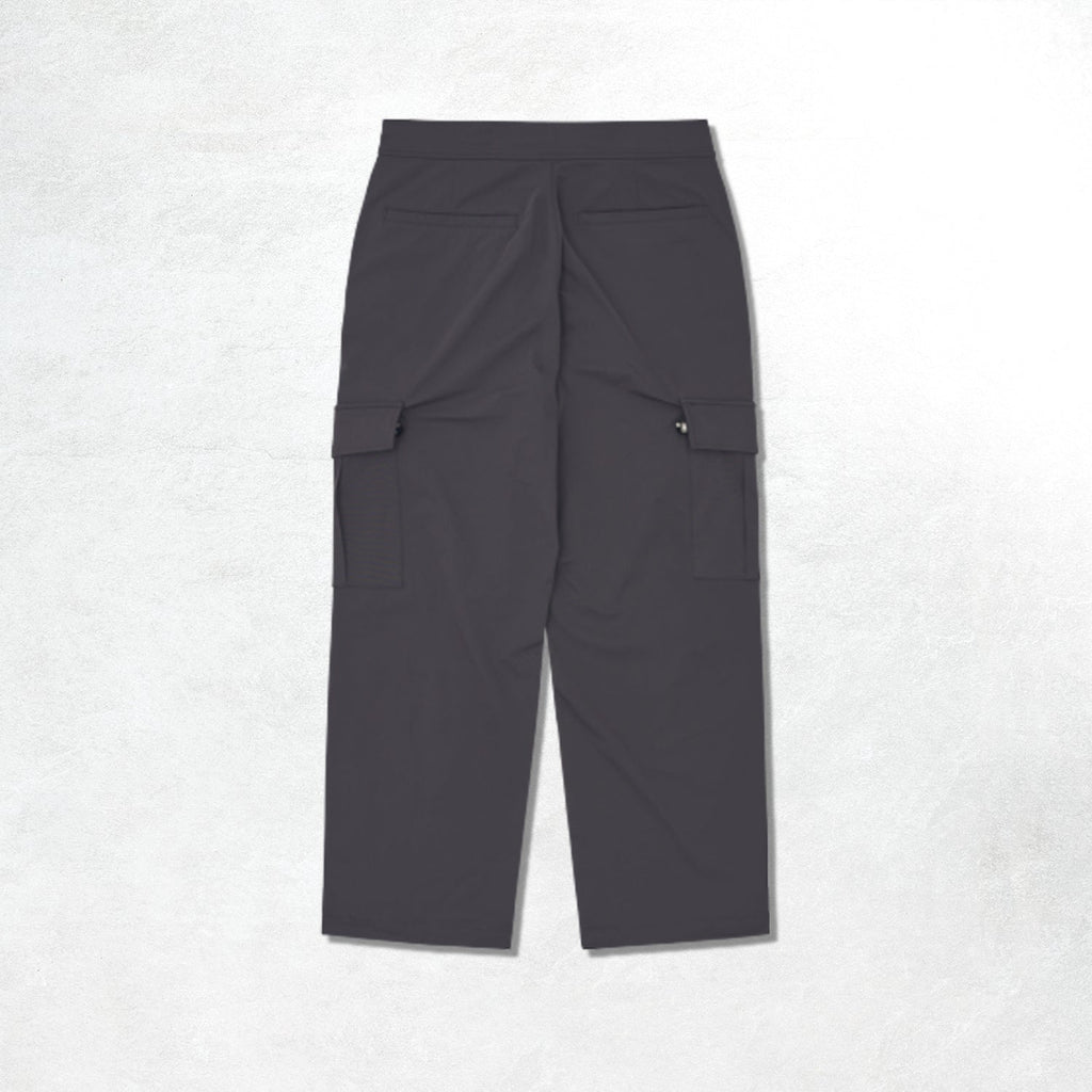 Aiche Nylon Casual Track Pants: Grey