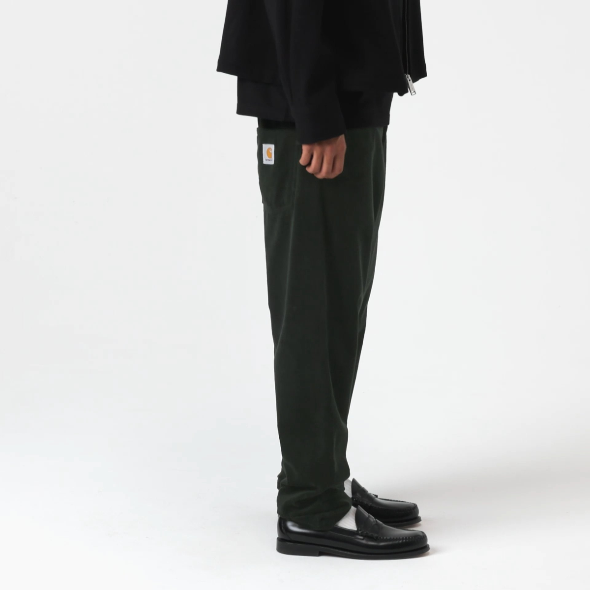 CARHARTT WIP NEWEL CORD PANT Raven Rinsed