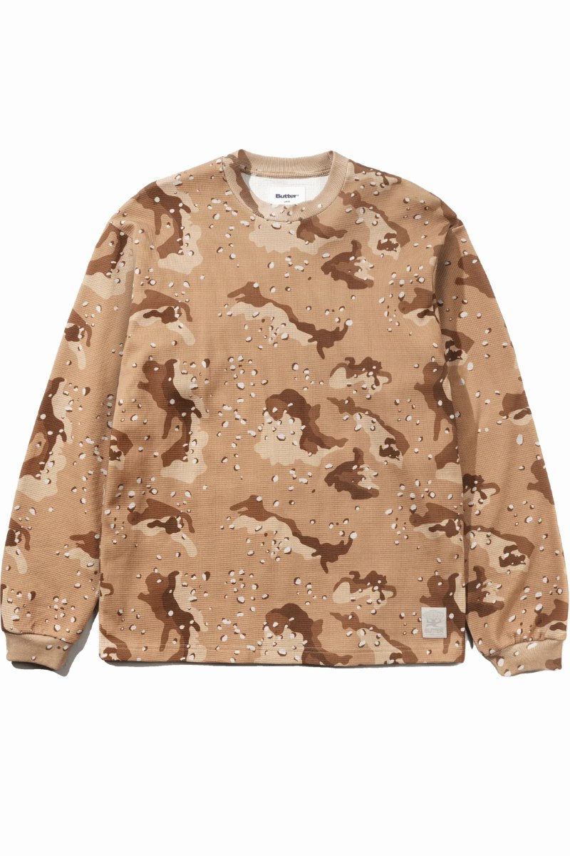 BUTTER WAFFLE L/S T-SHIRT Desert Camo