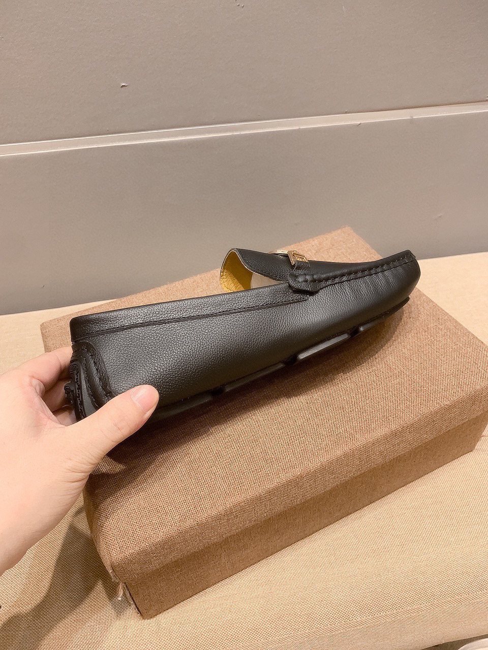 Versace Black Medallion Loafers