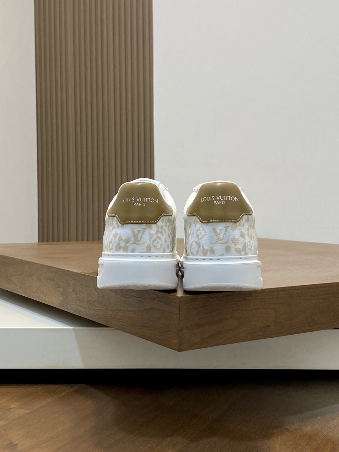 Louis Vuitton Monogram Panel Low-Top Sneakers - White Rubber Sole