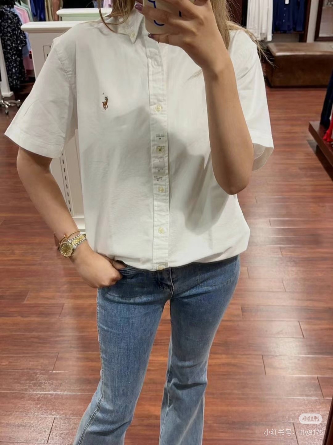 Ralph Lauren Cotton Oxford Short-Sleeve Button-Down Shirt