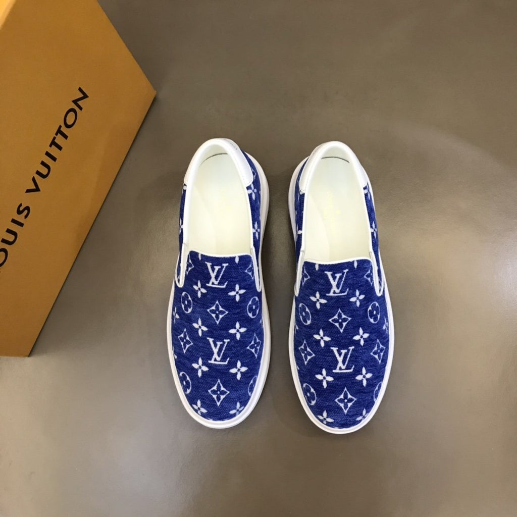 Louis Vuitton Men's Monogram Slip-On Sneakers - Elastic Side Gores