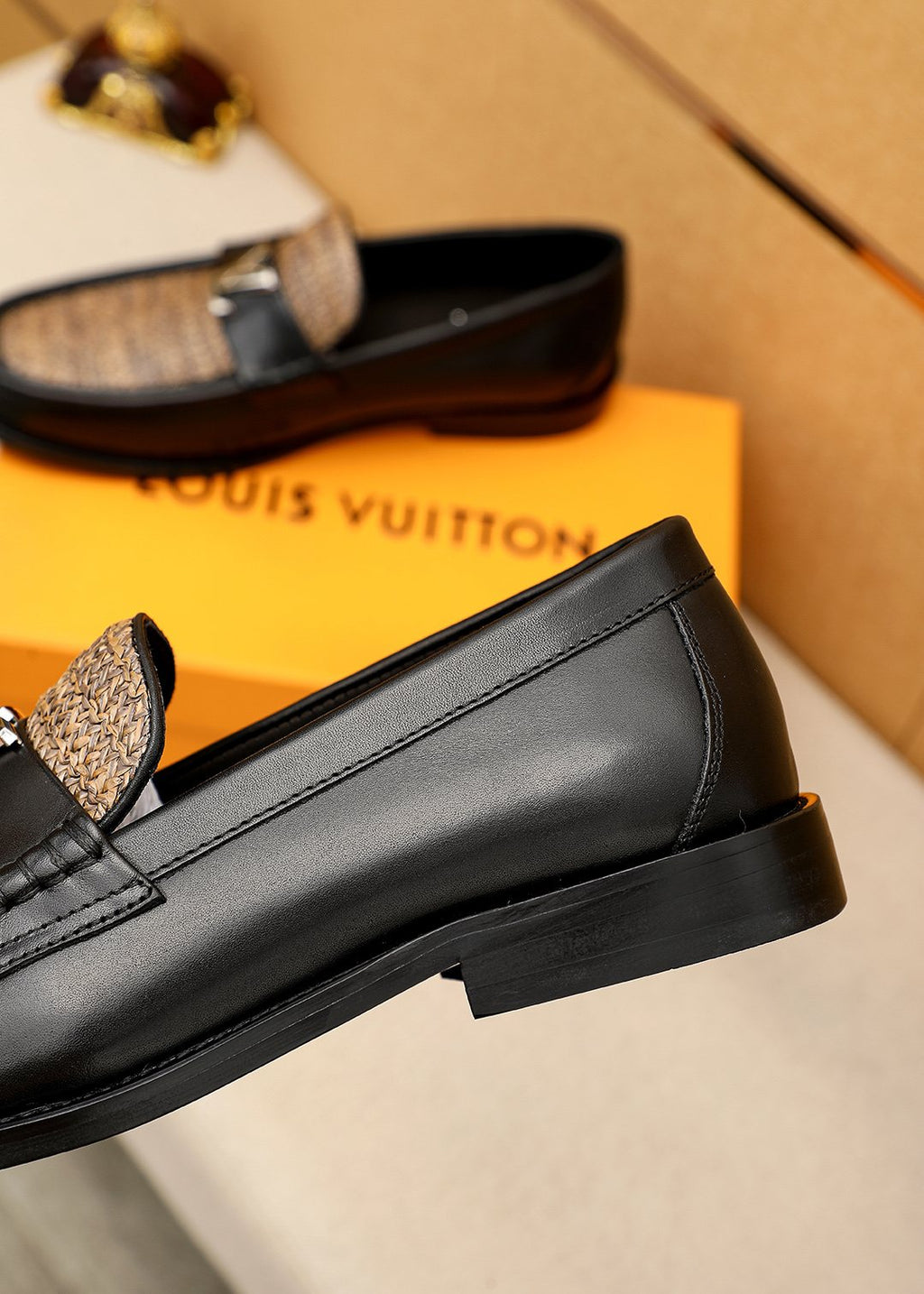 Louis Vuitton Textured Hardware Loafers