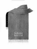 Louis Vuitton Monogram Stripe Fringe Scarf