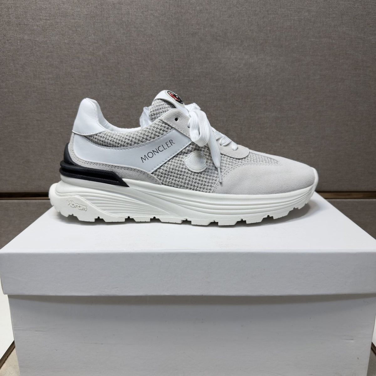 Moncler Men's Mixed-Material Low-Top Sneakers