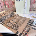 Burberry Reversible Check Monogram Scarf