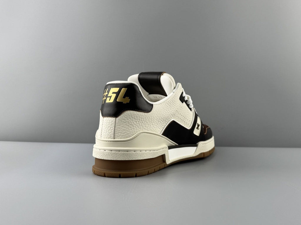 Louis Vuitton Men's White & Black Low-Top Sneakers