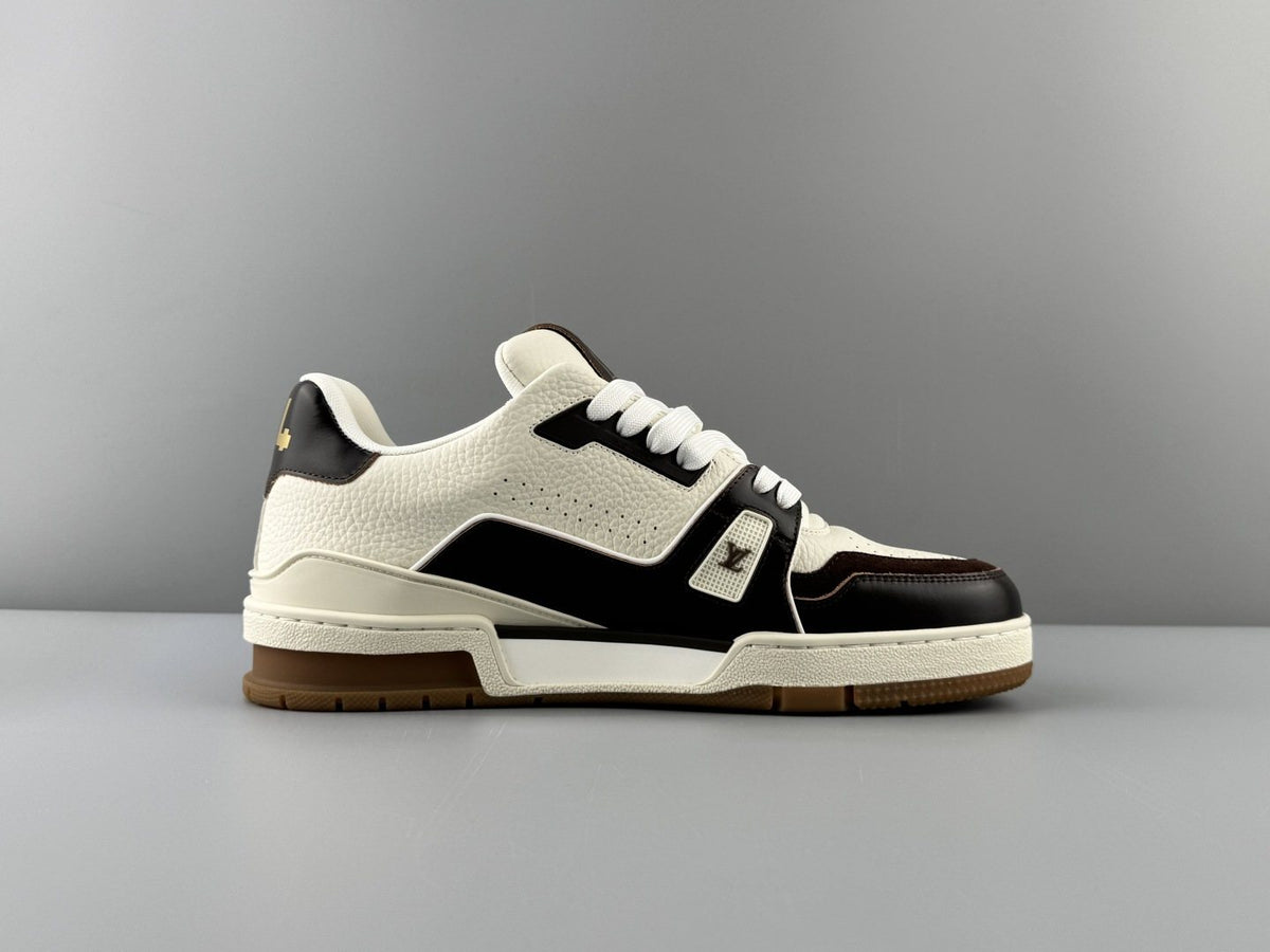 Louis Vuitton Men's White & Black Low-Top Sneakers