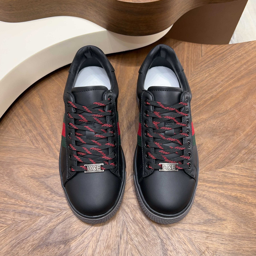 Gucci Red and Green Side Stripe Sneakers