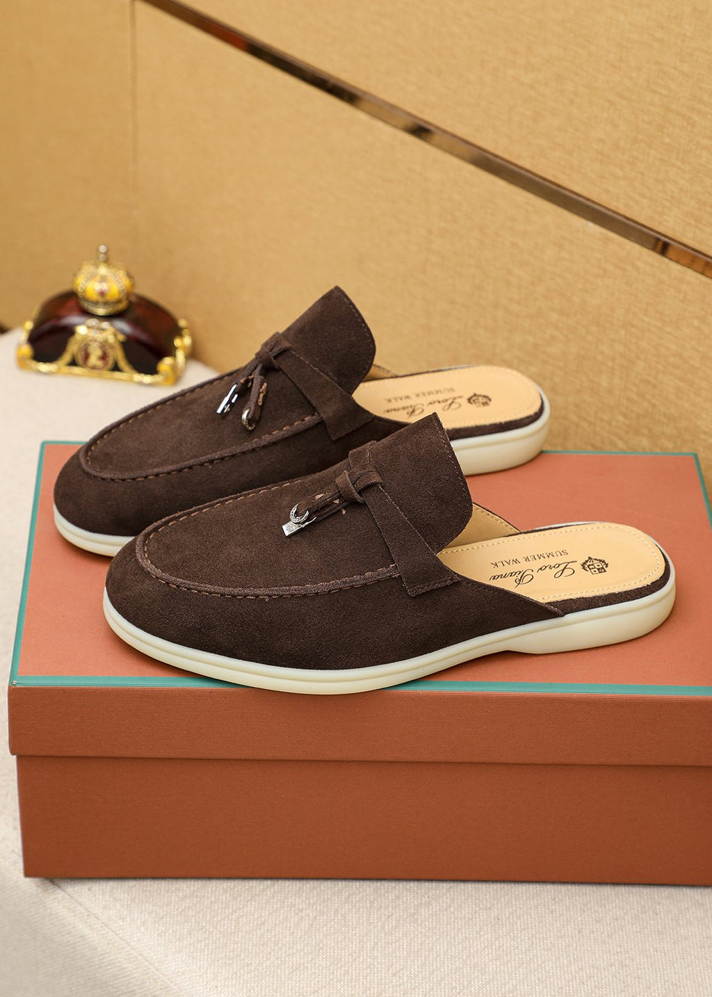 Loro Piana Tassel Backless Loafers