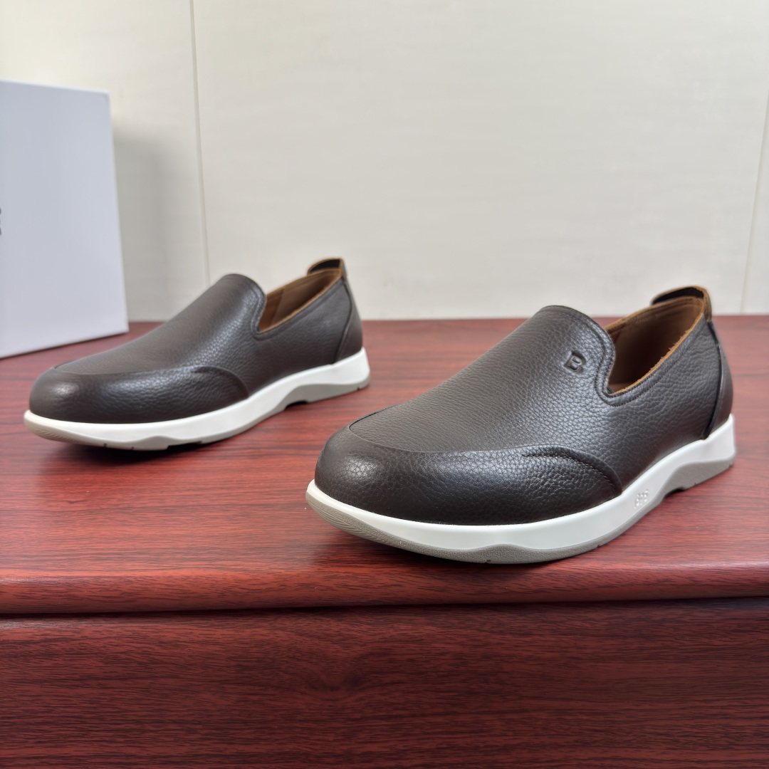 Berluti Pebbled Leather Slip-On Loafers