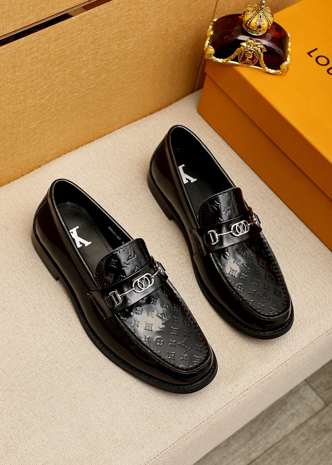 Louis Vuitton Embossed Buckle Loafers - Low-Profile Sole